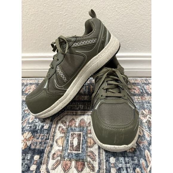 SKECHERS WORK Women 6.5 Summits SR Jaily Comp Toe Slip Resistant olive New - Picture 2 of 6